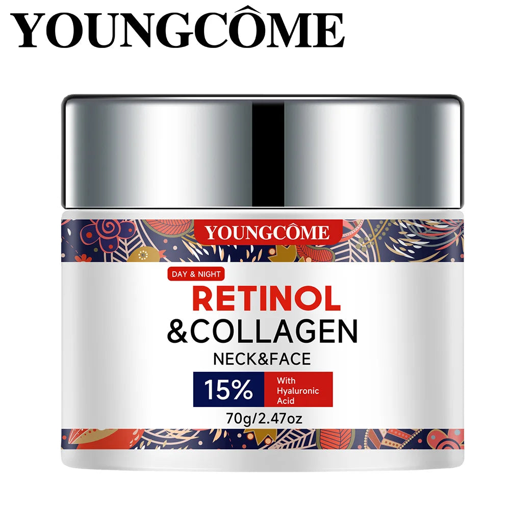 "Retinol & Collagen Anti-Aging Cream - Intense Hydration & Firming, Reduces Wrinkles & Fine Lines, Day/Night Use" Peaceful Pleasures Health and Wellness 70G