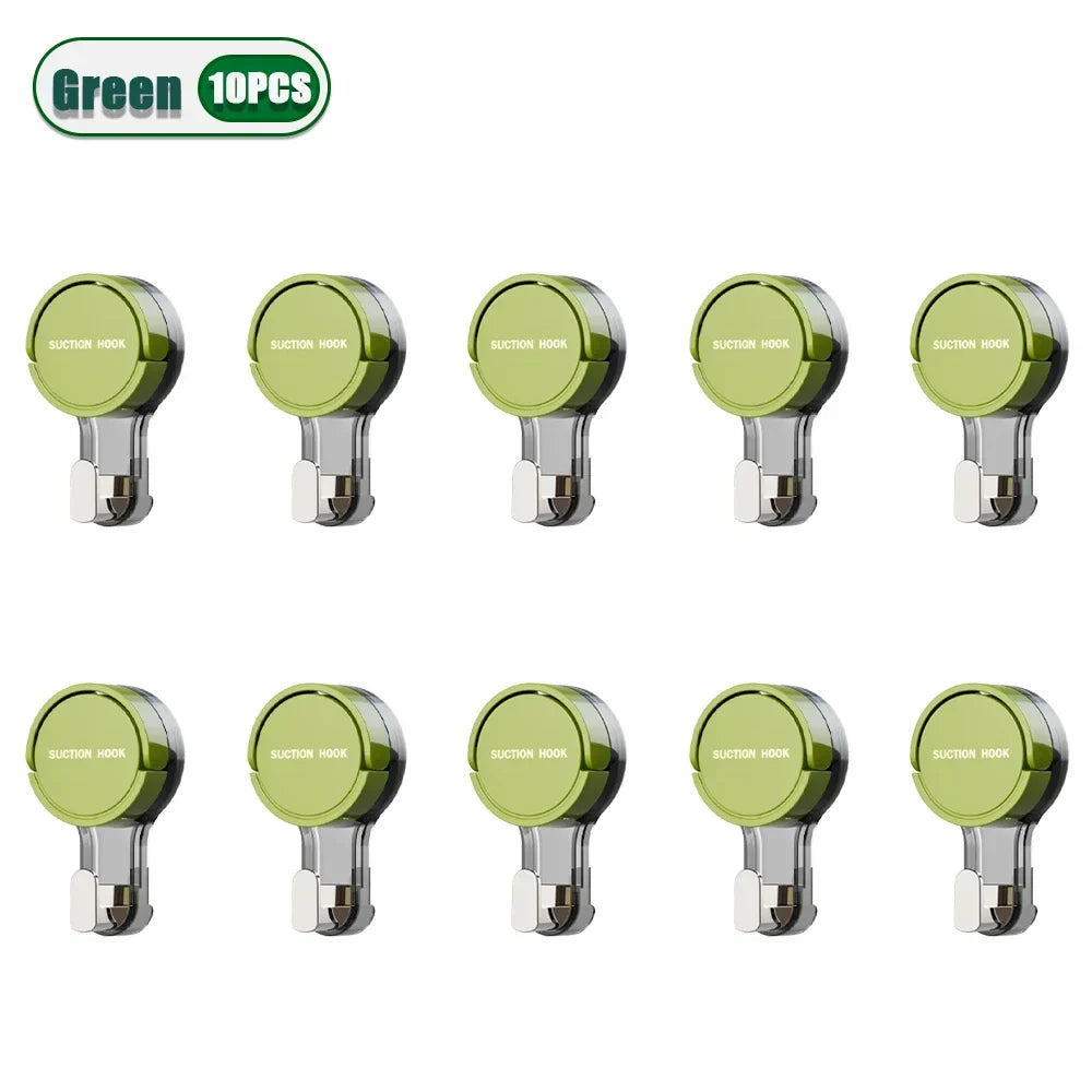 Reusable Suction Cup Hooks – Waterproof Bathroom Wall Hooks
