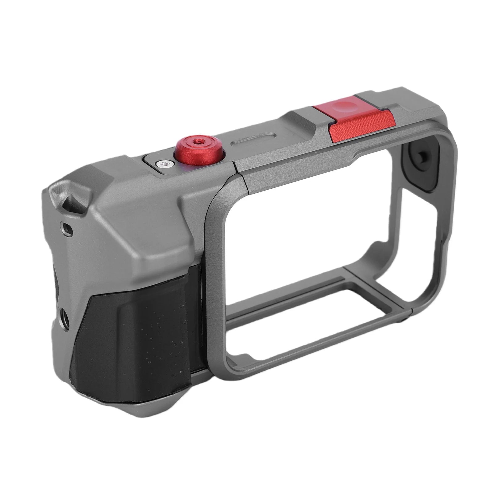 Quick Release Holder Mount for Insta360-AcePro2 Hand Grip Mount Rabbit Cage Camera Aluminum Frame Protective Frame Housing Case Peaceful Pleasures Health and Wellness Grey