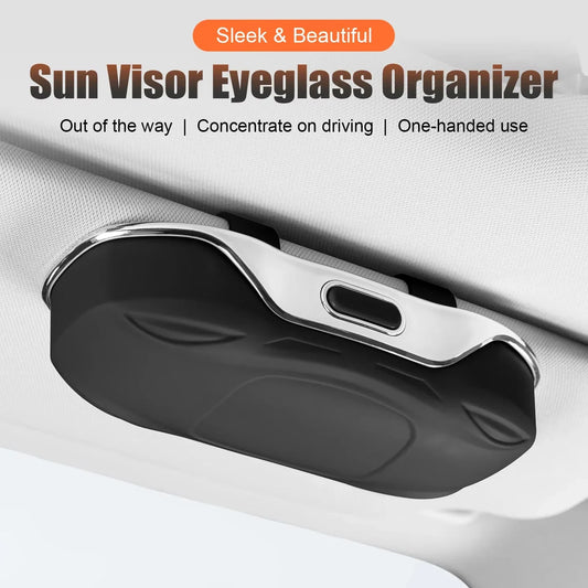 Car Sun Visor Sunglasses Holder – Anti-Scratch ABS Case Car Visor Glasses Holder Oasis Select