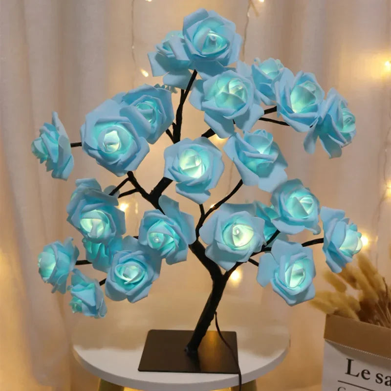 LED Rose Flower Tree USB Night Light | Home & Wedding Decor
