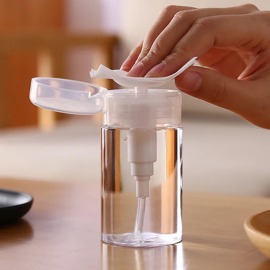 Refillable Press Pump Dispenser Bottle – Nail Polish Remover Nail Pump Dispenser Peaceful Pleasures Health and Wellness