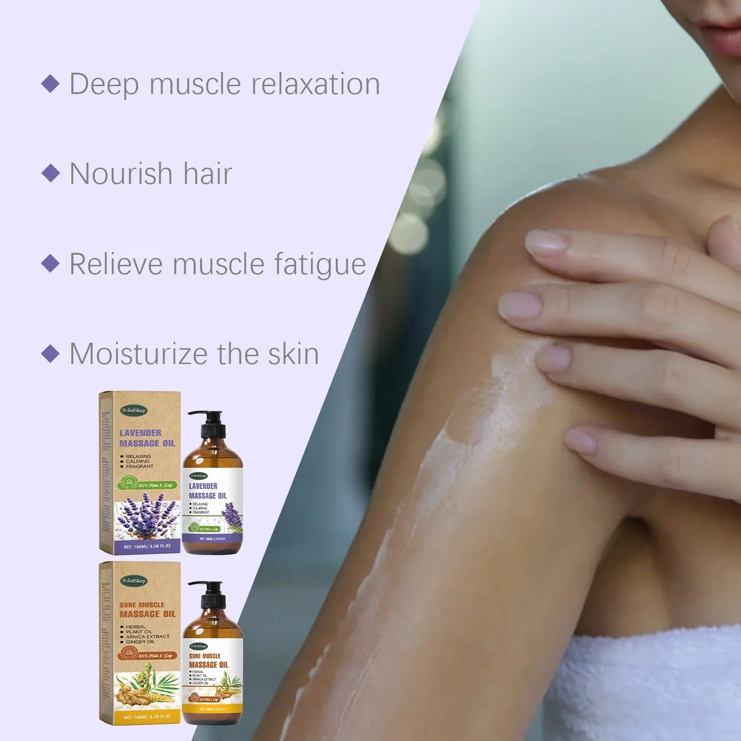 WOODSLEEP Ginger Massage Oil – Lymphatic & Muscle Relief