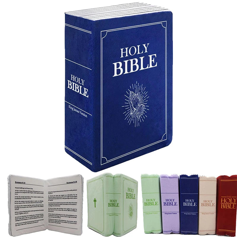 Bible Shaped Plush Pillow | Christian Decor & Gift 33×22cm