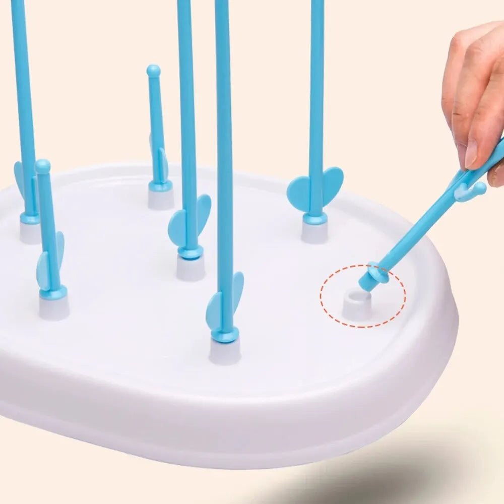 Tree-Shaped Baby Bottle Drying Rack | Detachable & Compact