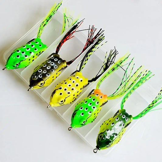 Soft Frog Bass Fishing Lure Hollow Body Topwater Lures Unpainted Peaceful Pleasures Health and Wellness