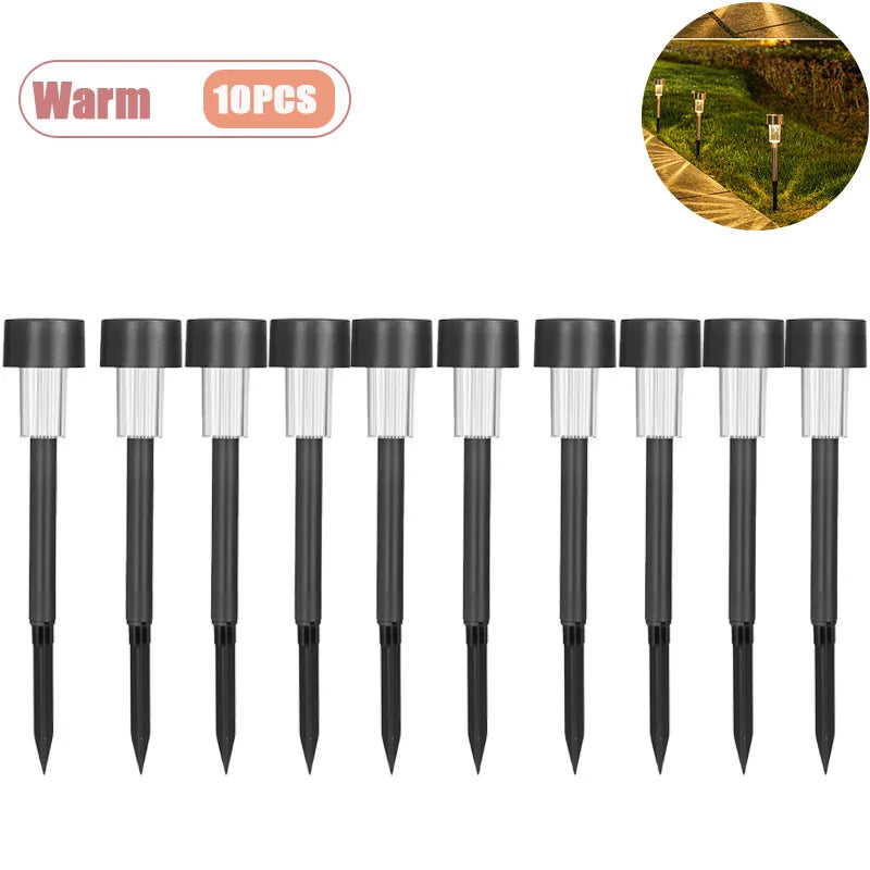 Solar Stainless Steel Pathway Lights | Waterproof Garden Stake