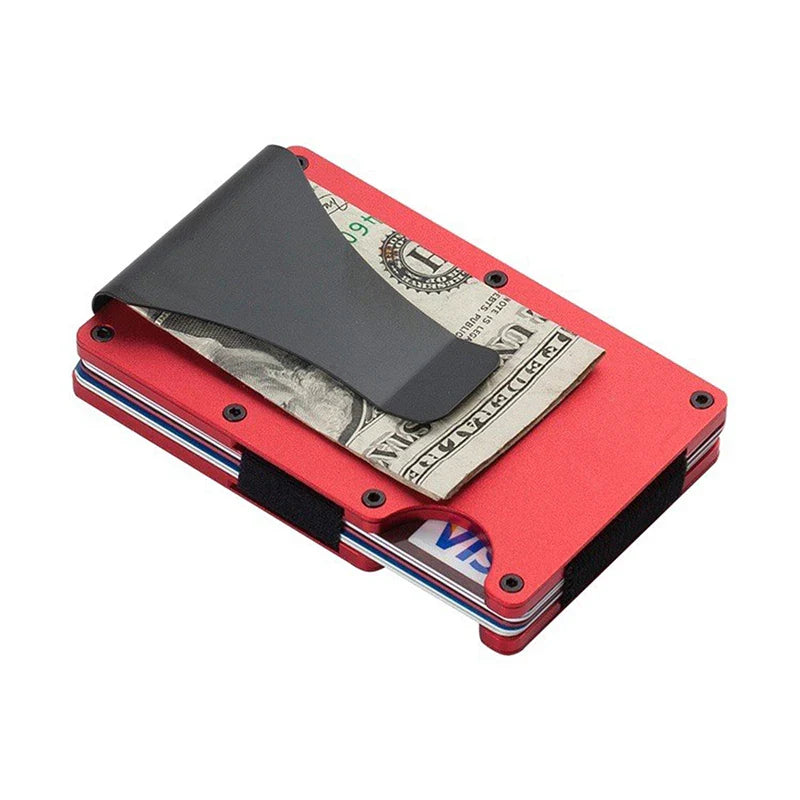 Slim RFID Minimalist Wallet – Card Holder & Money Clip