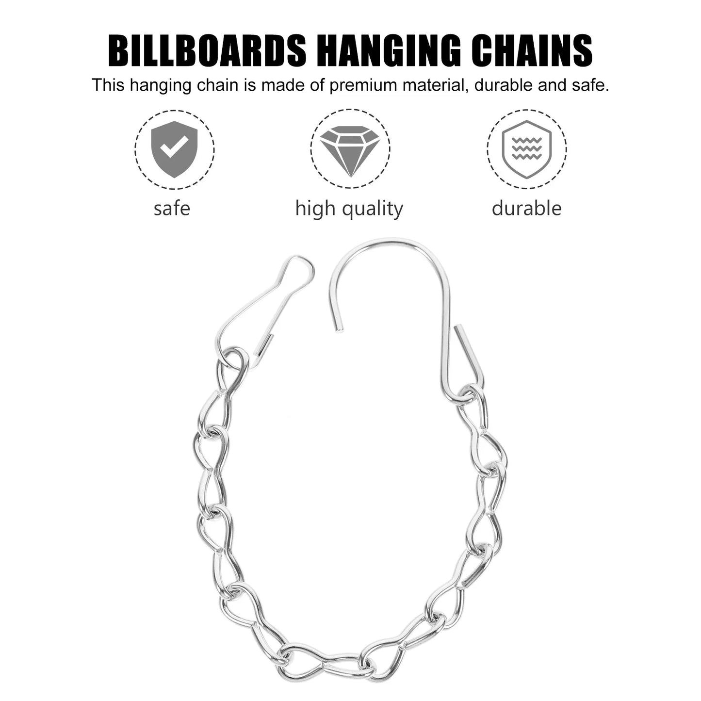 1Pcs Heavy Duty Iron Hanging Chain for Flower Baskets Plant Pots Bird Feeders Lanterns Wind Chimes Outdoor Indoor Garden Decor Peaceful Pleasures Health and Wellness