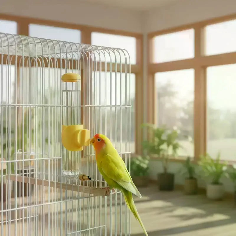 240ml Automatic Bird Water Feeder – Leak-Proof Parrot Dispenser