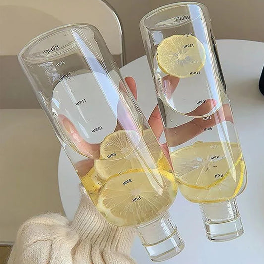 Time Scale Hydration Tracker Water Cup – Leak-Proof 500/700ml Hydration Tracker Cup Peaceful Pleasures Health and Wellness