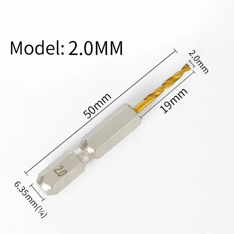 HSS Hex Shank Twist Drill Bits 2–10mm | Wood & Metal Twist Drill Bit Peaceful Pleasures Health and Wellness A1