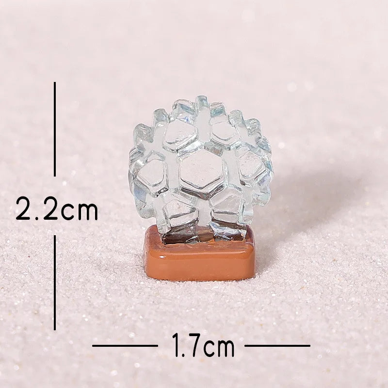 Cartoon Christmas Snowman Reindeer Micro Landscape Ornaments Figurine Miniature Decoration Desktop DIY Home Decoration Gifts Peaceful Pleasures Health and Wellness snowflake