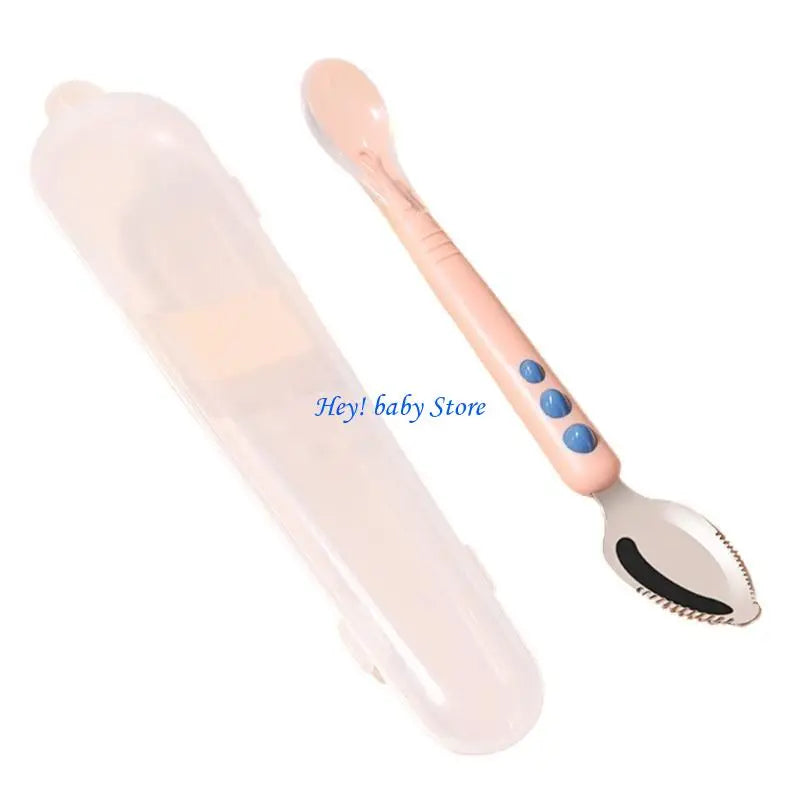 Double-Head Baby Silicone Spoon | Safe BLW Feeding Spoon