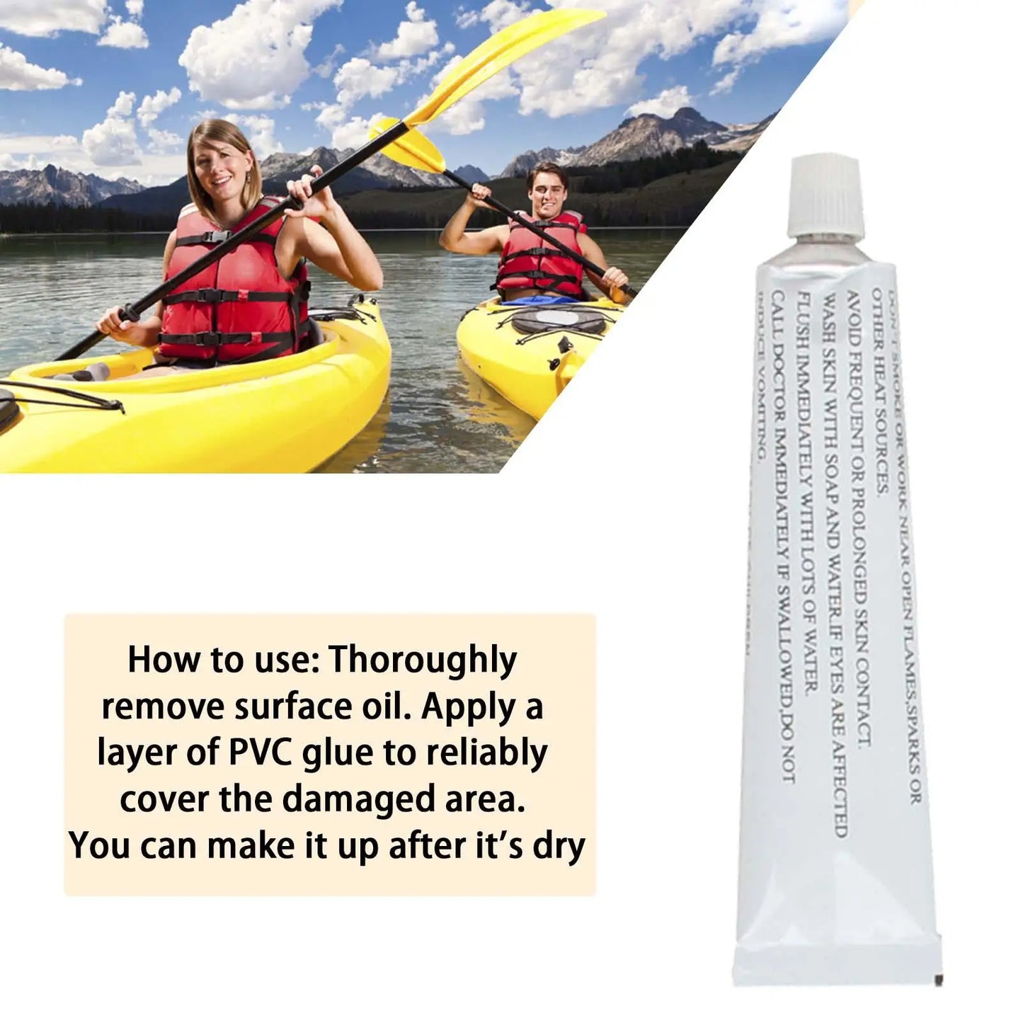 30ml PVC Glue – Inflatable Boat & Air Mattress Repair Kit