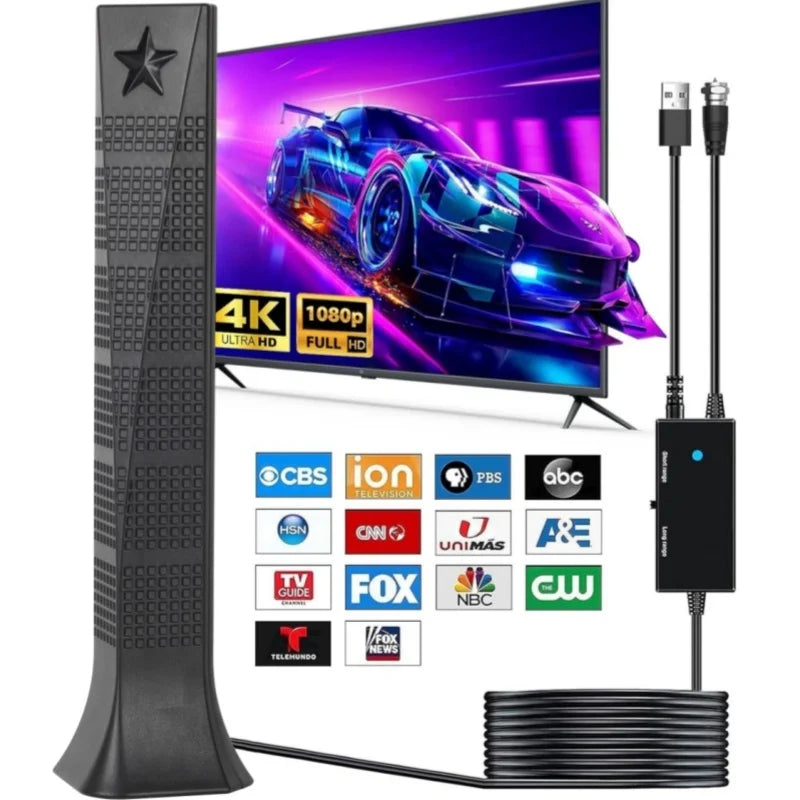 Indoor/Outdoor ATSC HD Digital TV Antenna – Free OTA Channels
