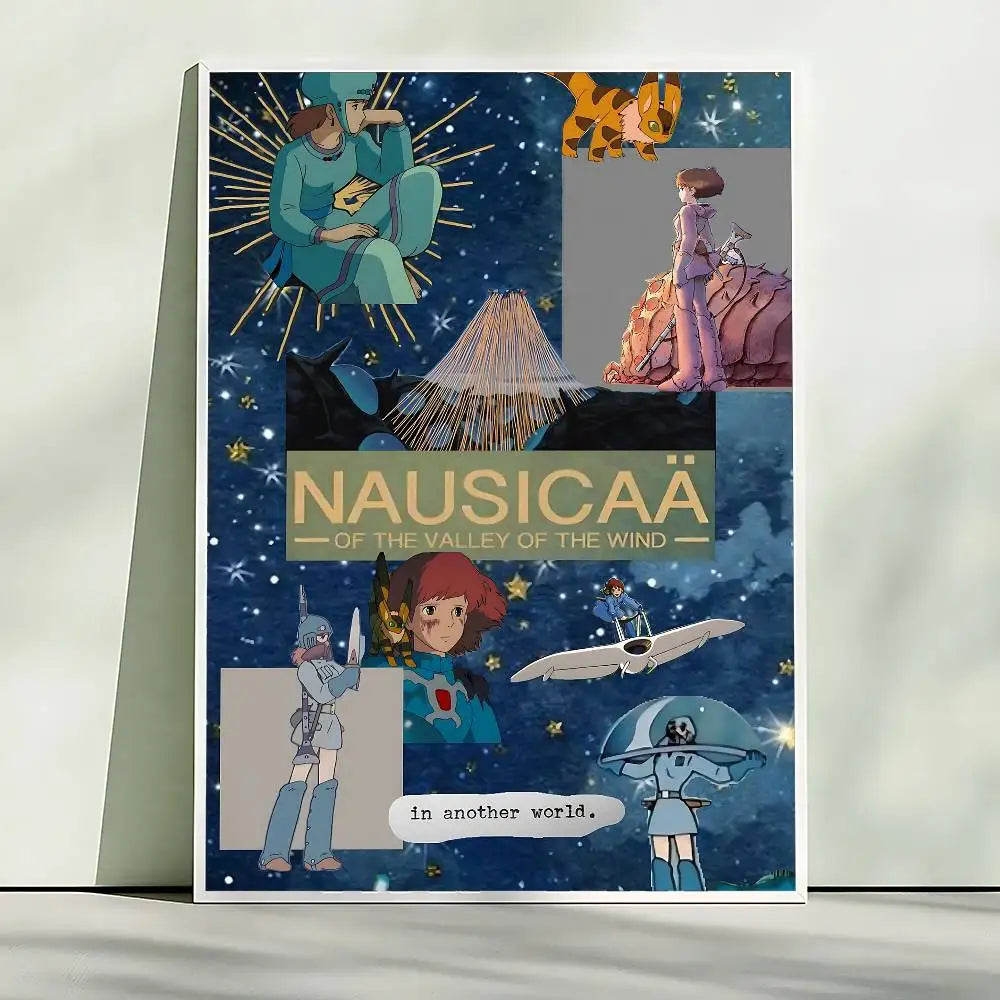 Classic Animation N-Nausicaa Valley Wind Wall Poster HD Quality Wall Art Retro Poster For Home Room Wall Decor Kawaii Room Decor Peaceful Pleasures Health and Wellness z5 40x60cm Unframed