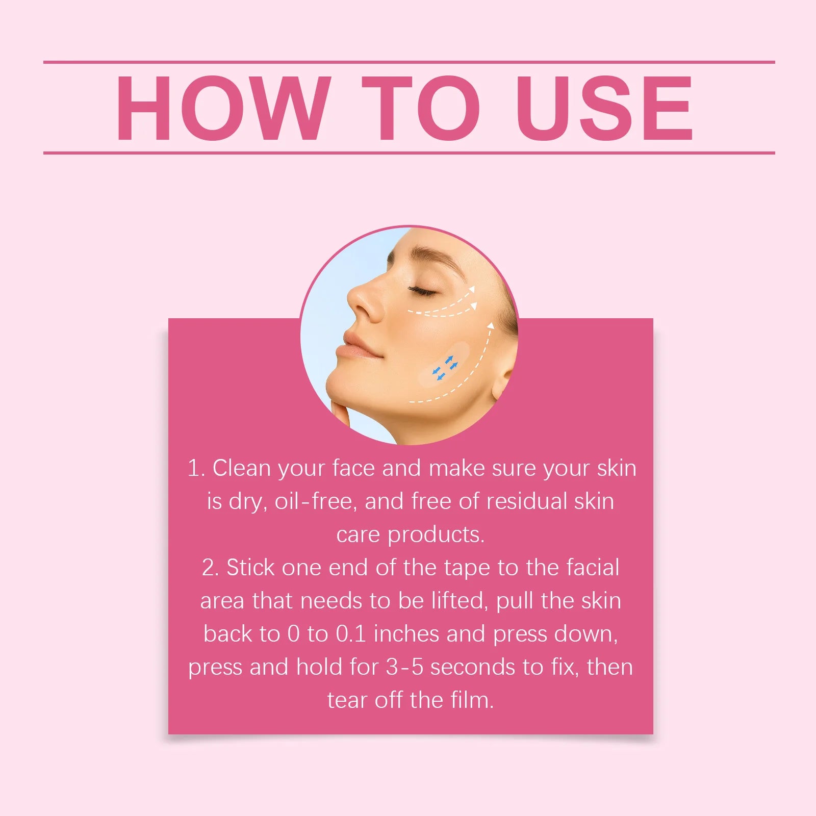 Hyaluronic Acid Facial Lifting Patch – Invisible Firming Tape 120pcs Facial Lifting Patch Peaceful Pleasures Health and Wellness