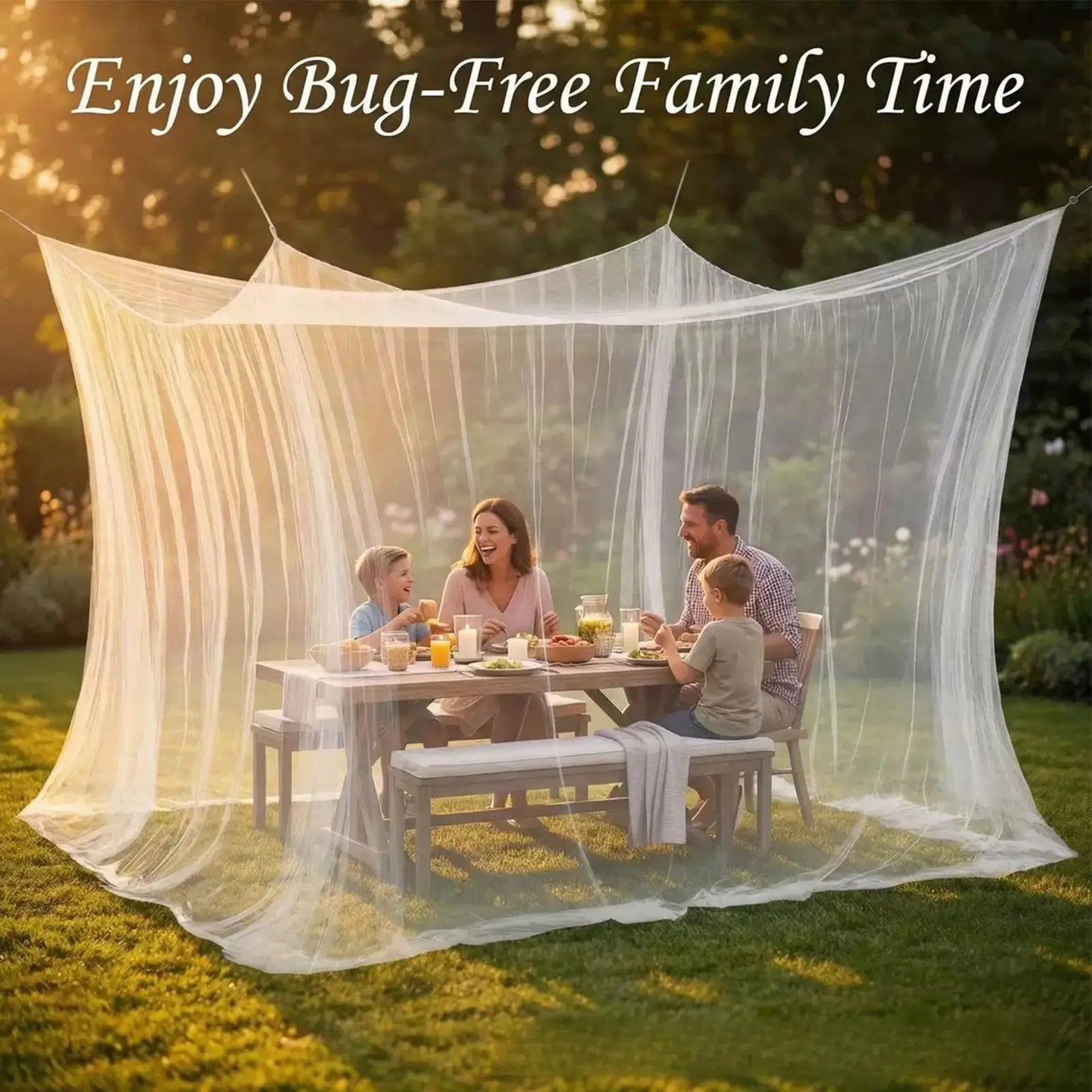 Large Outdoor Mosquito Net Canopy – Camping, Patio & Garden