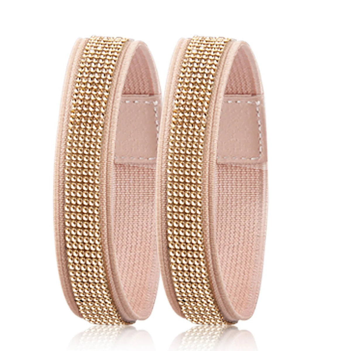 1 Pair Diamond Anti-Drop Heel Straps Portable Fixed Shoelaces,7 Colors Elastic Harness Shoelaces Peaceful Pleasures Health and Wellness Pink Champagne DO