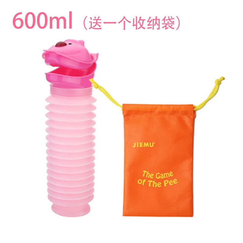 Adult / Children Portable Traffic Jam Car Urinal for Men Women Kids Leak Proof Travel Urine Bag Emergency Mini Toilet Solution Peaceful Pleasures Health and Wellness Children Pink