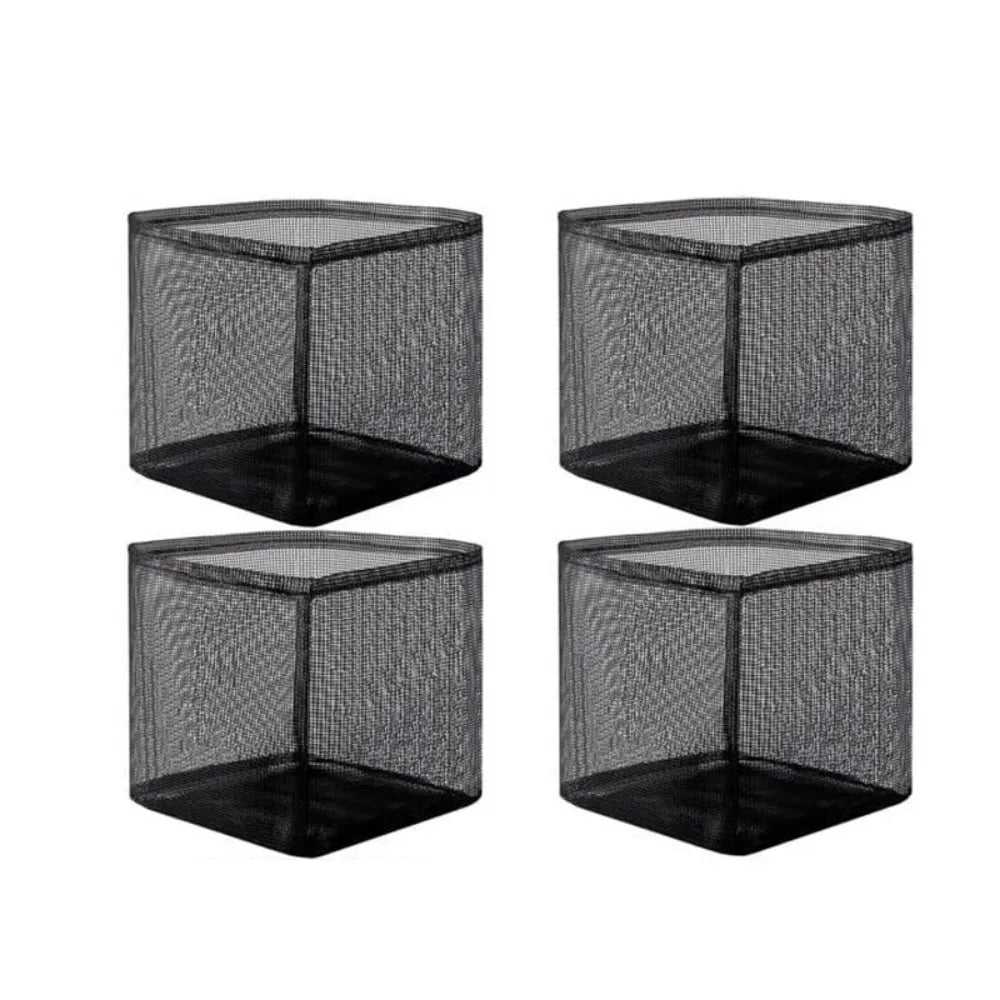 4-Pack Mesh Pond Plant Baskets – Square & Round Aquatic Pots
