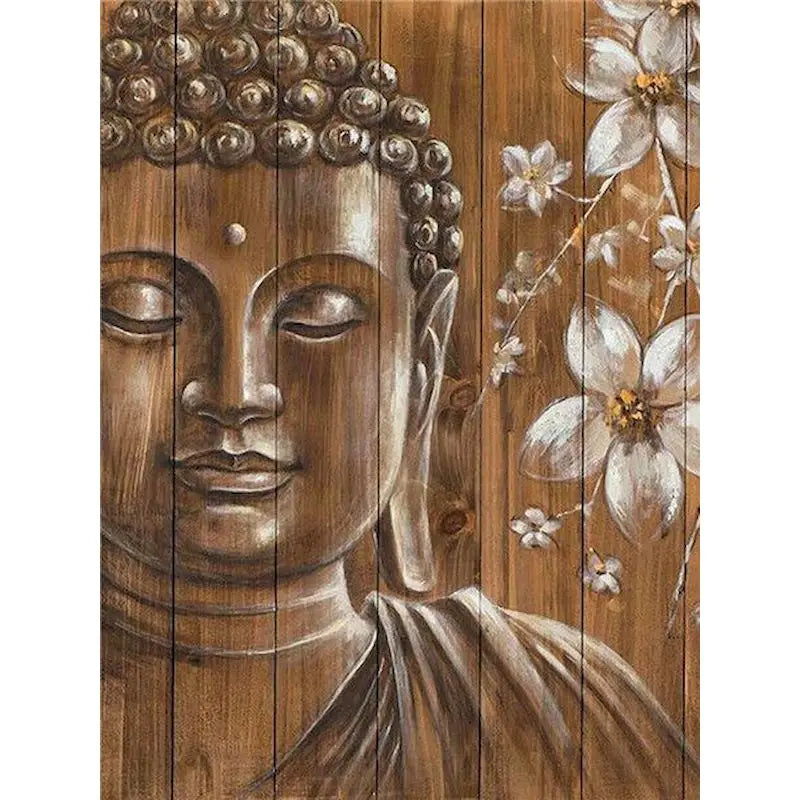 GATYZTORY Painting By Numbers Coloring By Numbers Buddha Canvas Painting For Adults Personalized Gift Handmade Diy Set Artwork Peaceful Pleasures Health and Wellness 99-2 20x30cm Unframed