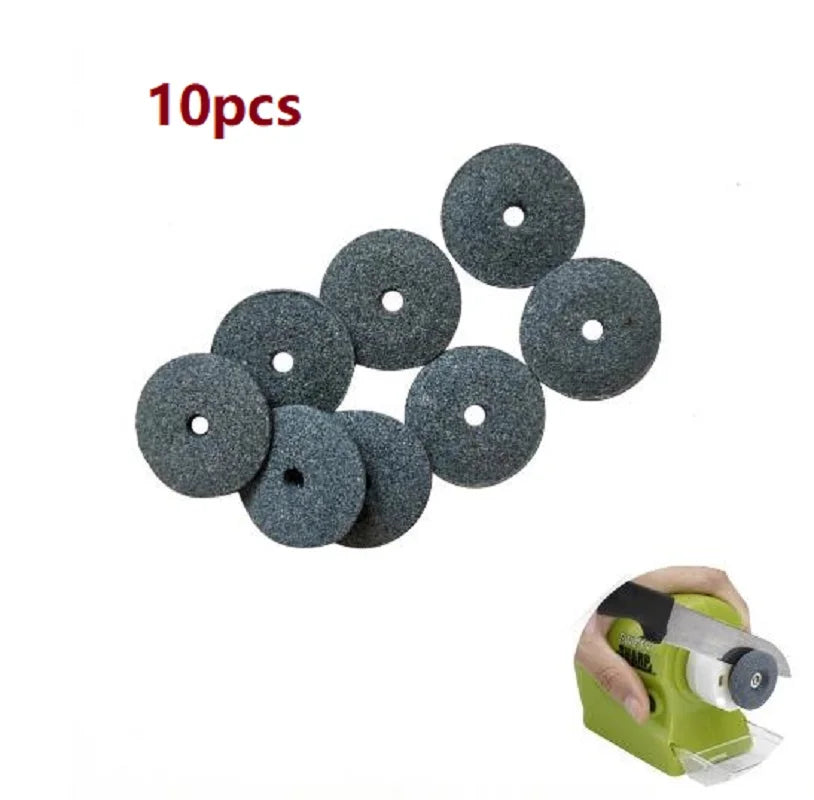 10pcs/lot 2cm Electric Knife Sharpener Professional High-speed Rotating Sharpening Machine Accessories Kitchen Tool Peaceful Pleasures Health and Wellness Grey 2CM