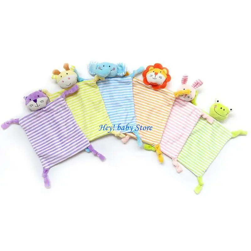 Soft Plush Animal Baby Comfort Blanket & Appease Cuddle Toy