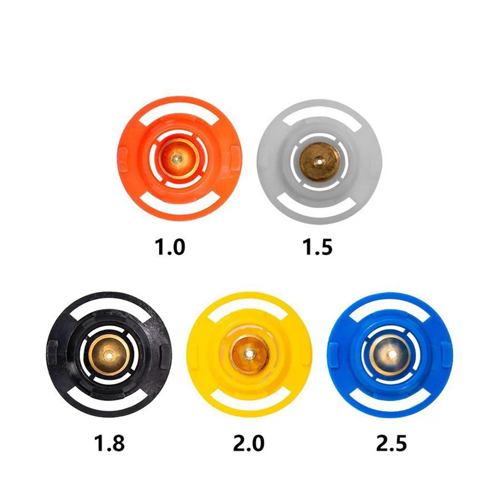 5-Pack Spray Gun Nozzles – 1.0 to 2.5mm Airbrush Tips