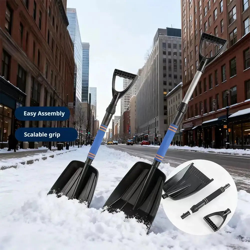 Portable Snow Shovel – Wide Blade, Telescopic & Detachable