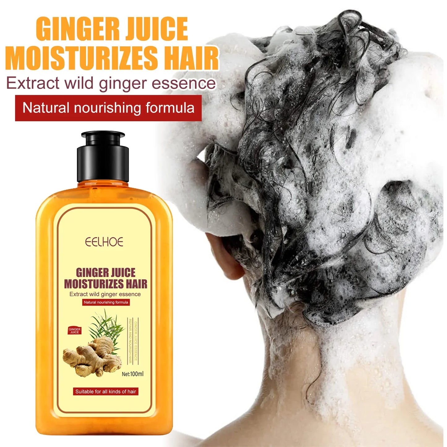 EELHOE Ginger Anti Hair Loss Shampoo – Strengthen & Repair