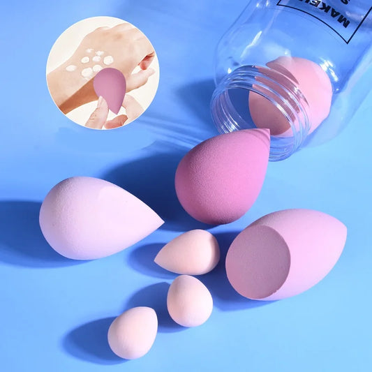 Multi Shape Beauty Egg Makeup Sponge Dry Wet Dual Use Soft Elastic Foundation Blender Cosmetic Puff No Absorb Powder Women Face Peaceful Pleasures Health and Wellness