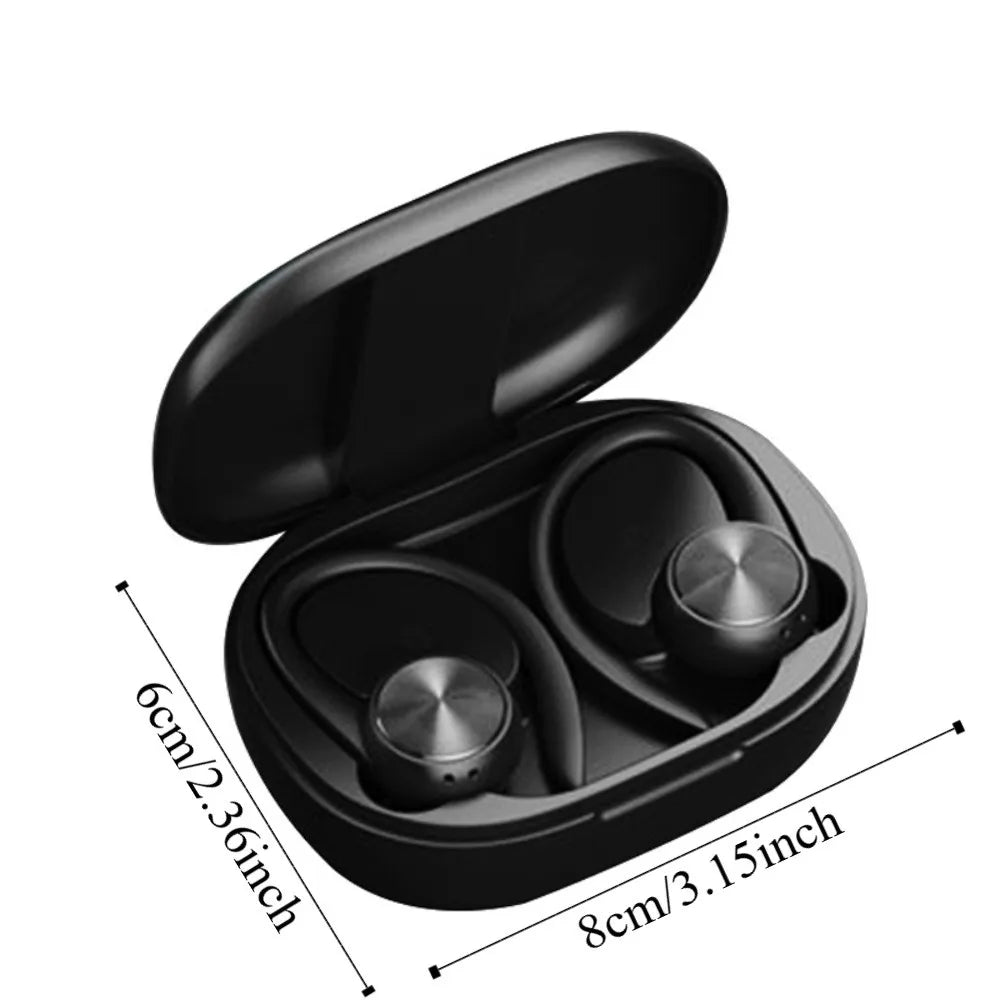 Hook-on Wireless Bluetooth Earphone Stereo Digital Display Wireless Earphones Noise Canceling HiFi Bluetooth Headset Peaceful Pleasures Health and Wellness