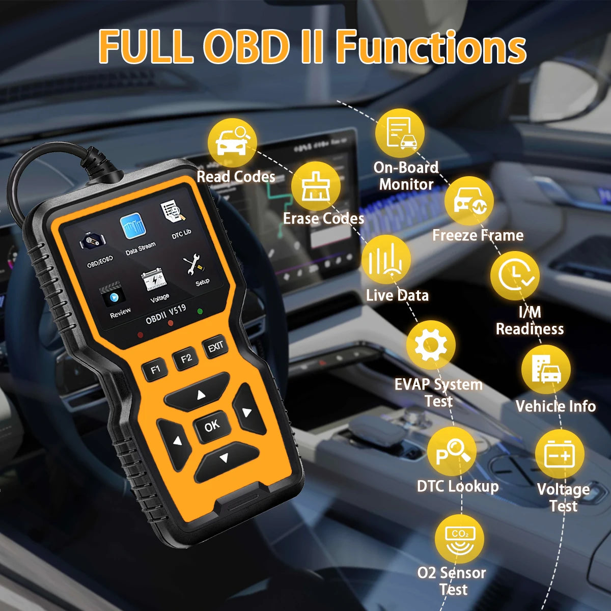 OBD2 Scanner V519 – Car Diagnostic Code Reader & Voltage Tester Peaceful Pleasures Health and Wellness