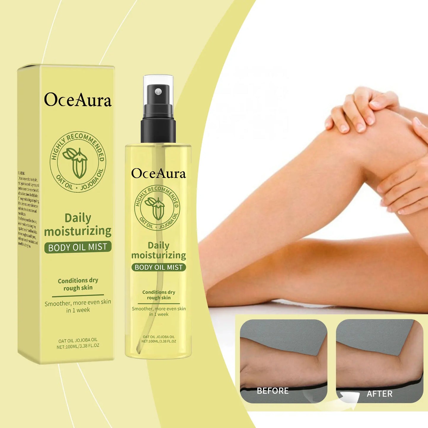 OceAura Vitamin E Body Oil – Deep Moisturizing Skin Care 100ml