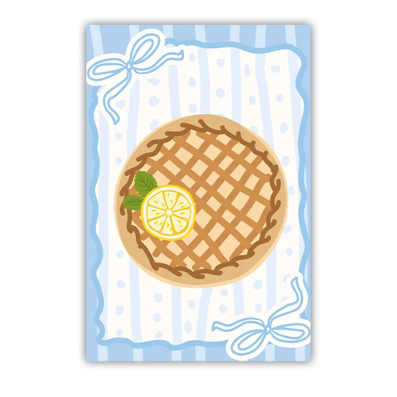Kitchen Wall Art, Nordic funny Lemon Dessert Canvas Painting, Minimalist Poster Print for Dining Room Wall Decor Peaceful Pleasures Health and Wellness 05 15x20cm No Frame China Mainland