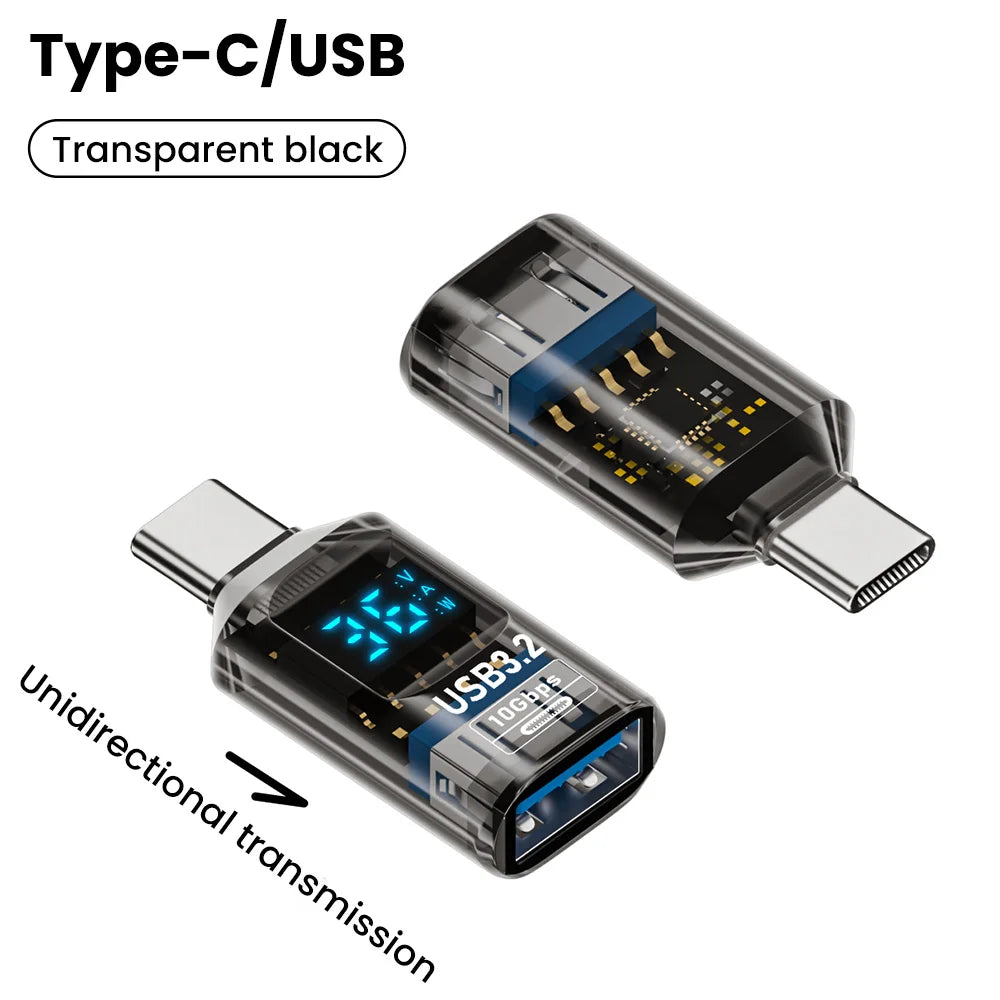 USB 3.2 to USB-C Adapter 10Gbps | Digital Display Fast Charging