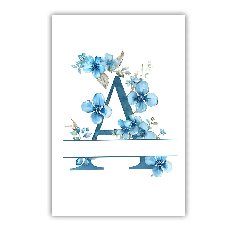 Custom Name Nursery Wall Art | Nordic Animal Canvas Print