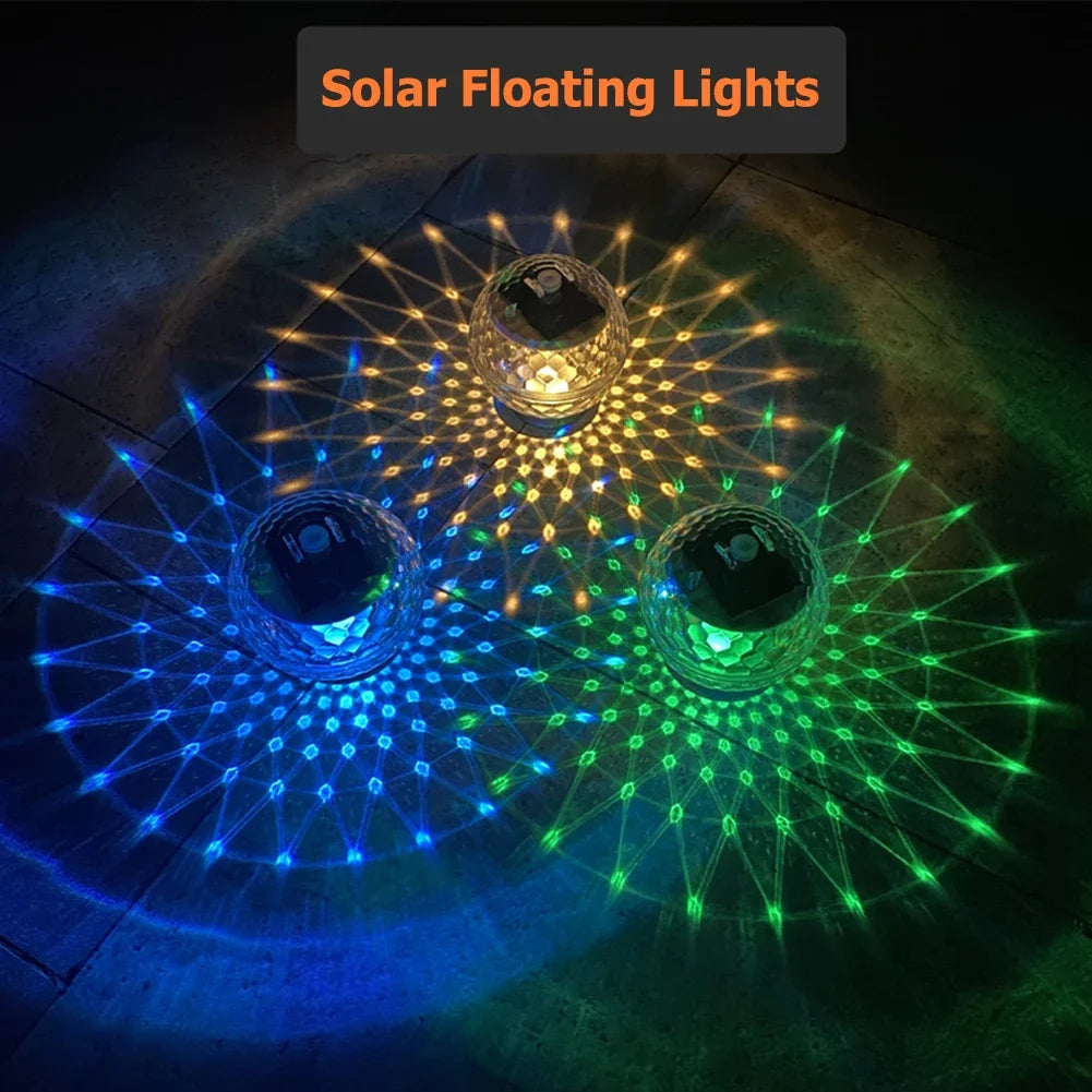 Solar Floating Pool Light – LED Color-Changing Ball IP66 Waterproof Peaceful Pleasures Health and Wellness