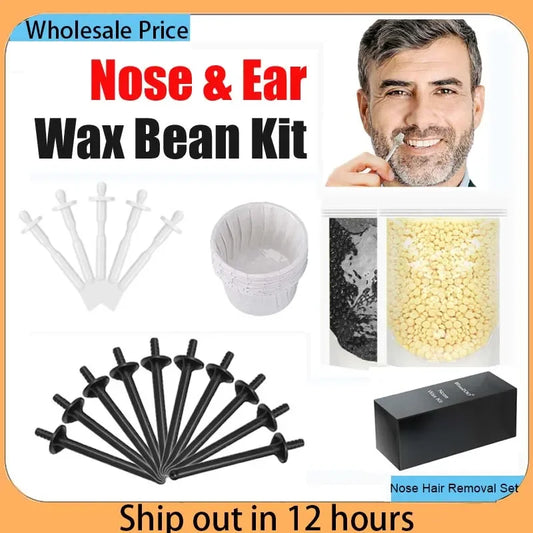 50g Safe Beeswax Nose Wax Beans Kit Painless Nose Hair Remover 2026 Portable Nose Wax Stick Applicator Daily Beauty Accessories Peaceful Pleasures Health and Wellness