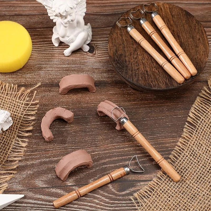 Pottery Tools Teapot Ware Handle Tool Sculpting Scraper Clay DIY