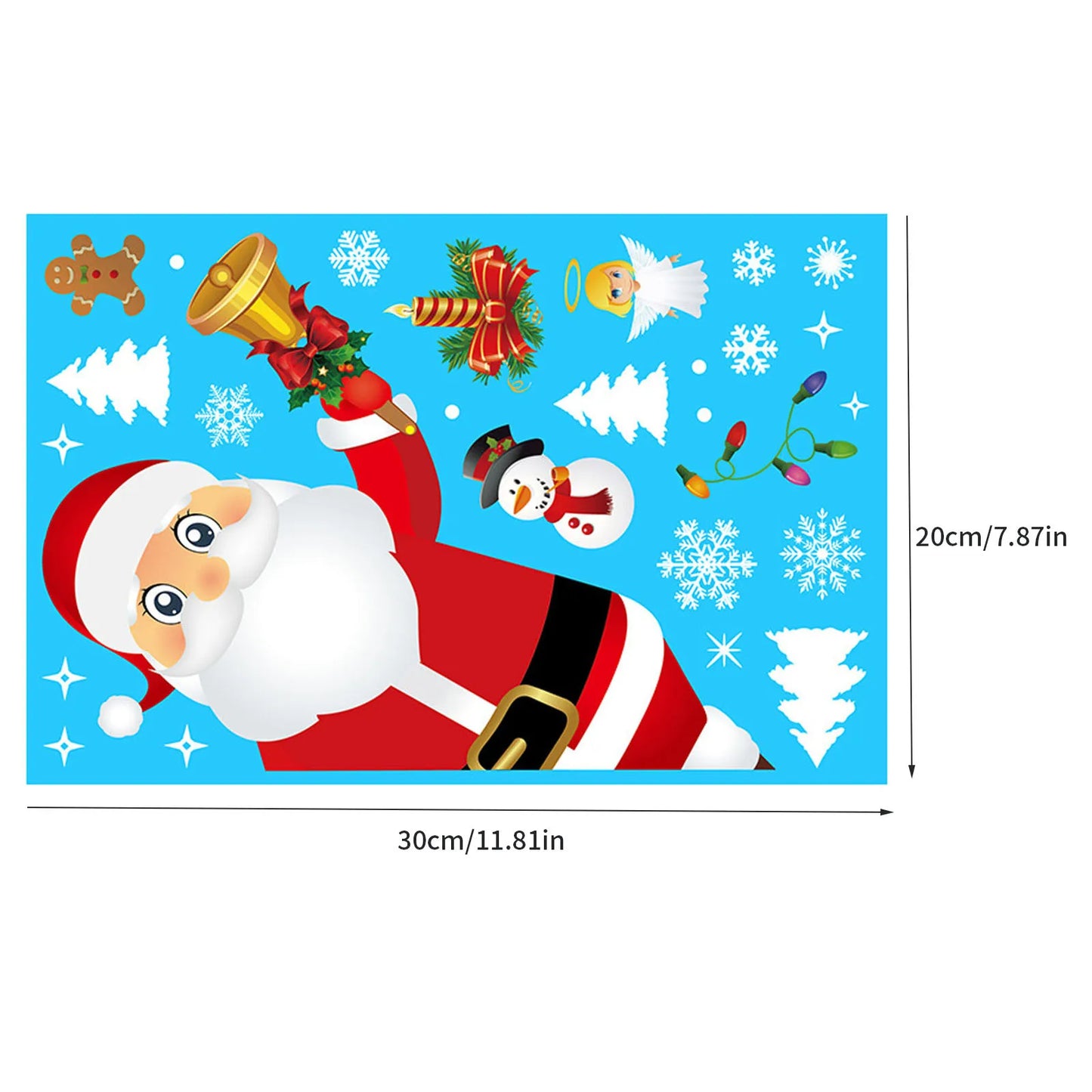 Christmas Electrostatic Window Stickers – Santa & Reindeer