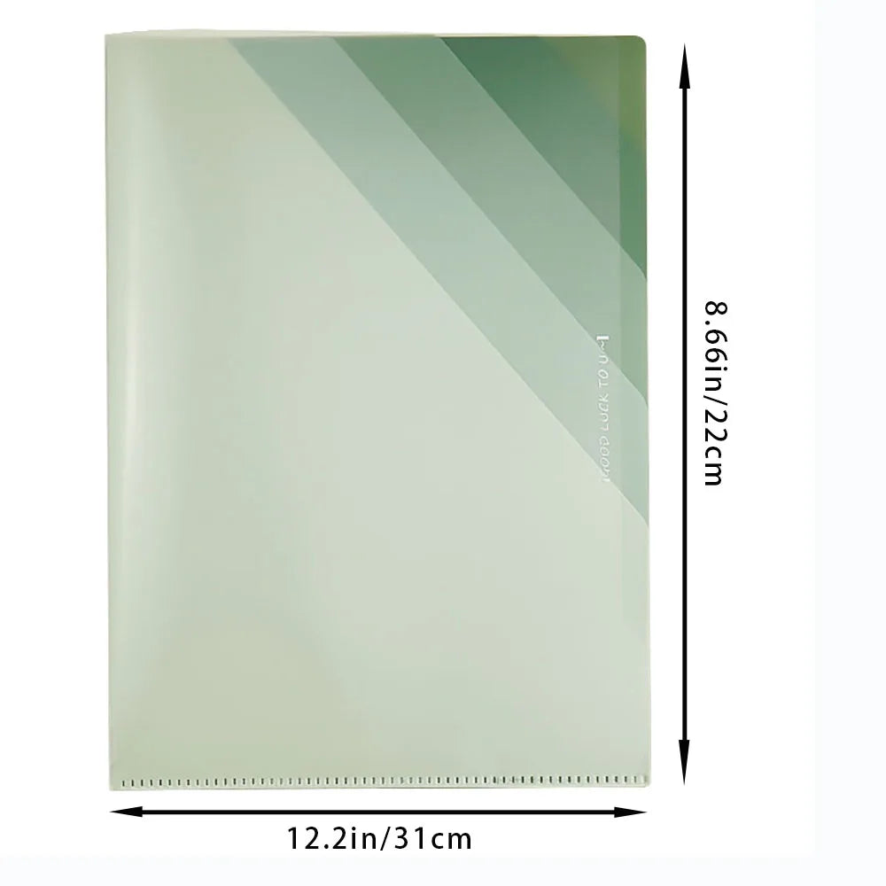 Page Folder Thickened Gradient L-shaped Vertical Student Test Paper