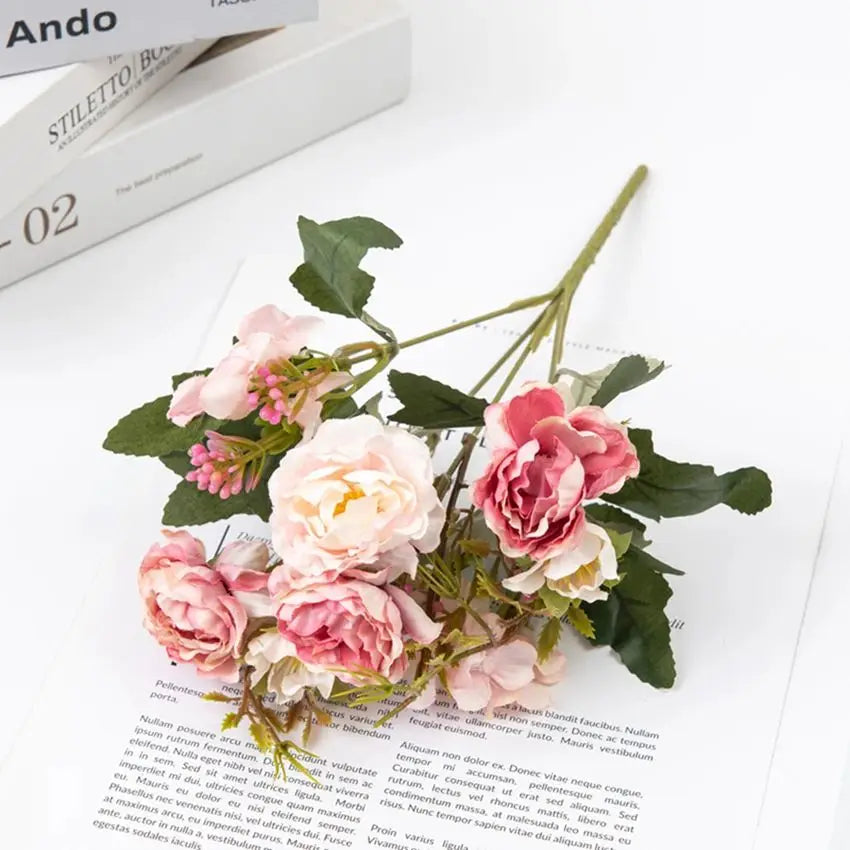Silk Peony Artificial Flowers for Wedding, Home & Party Décor