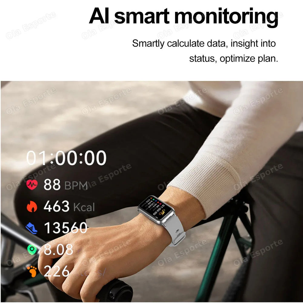 2026 Smart Bracelet Women Sport Smartwatch Men Heart Rate Sleep Monitoring Waterproof Fitness Smart Watch Ladies For Android IOS Peaceful Pleasures Health and Wellness