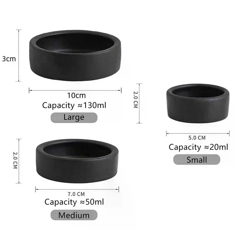 Ceramic Reptile Feeder Bowl – Anti-Escape Dish for Geckos & More
