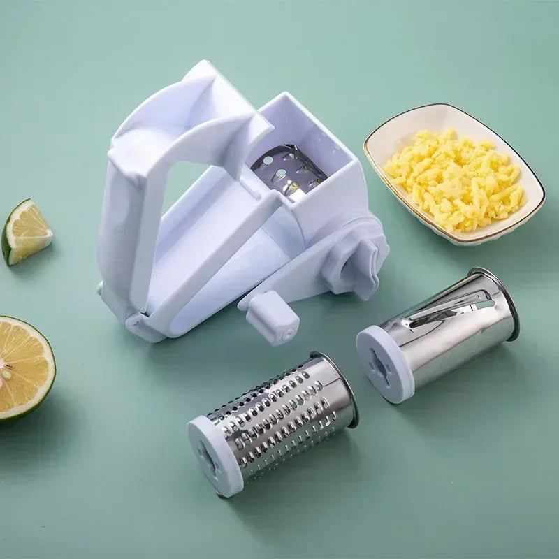 1 and 3 In 1 Kitchen Supplies Plastic Hand cranked rotating cheese planer creative cheese grater Multi functional cheese grater Peaceful Pleasures Health and Wellness
