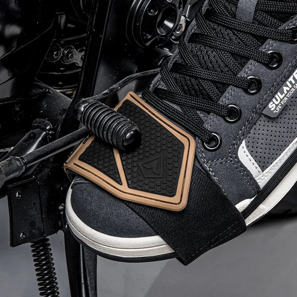 Universal Motorcycle Shifter Pad TPU Motorcycle Shoe Protective Gear Shift Pad Anti-skid Gear Shifter Guards Protector Cover Peaceful Pleasures Health and Wellness