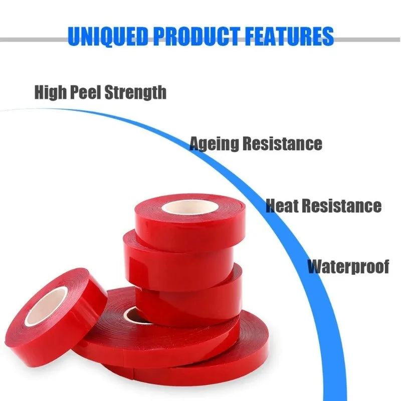 Heavy Duty Nano Double-Sided Tape – Clear, Washable & Reusable